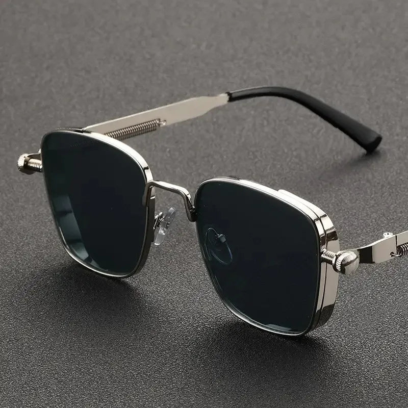 2025 Sunglasses Men High End Handsome Driving Special Anti UV High Quality Metal Punk Fashion Trendy Sunglasses for Men Outdoor