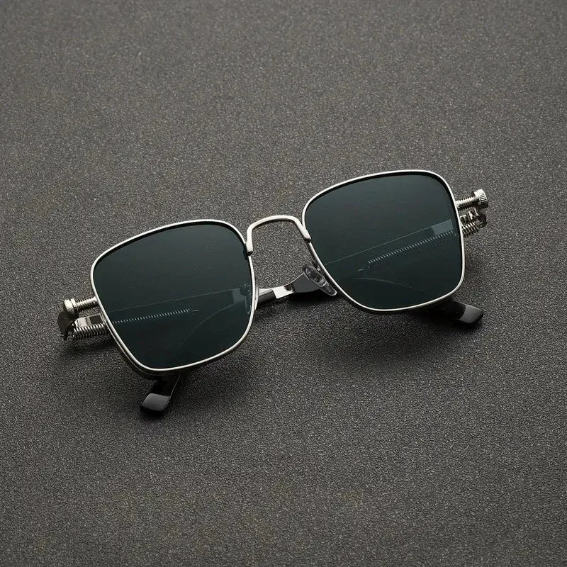 2025 Sunglasses Men High End Handsome Driving Special Anti UV High Quality Metal Punk Fashion Trendy Sunglasses for Men Outdoor