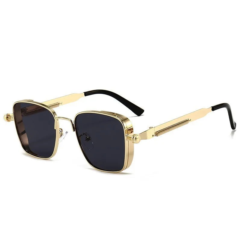 2025 Sunglasses Men High End Handsome Driving Special Anti UV High Quality Metal Punk Fashion Trendy Sunglasses for Men Outdoor
