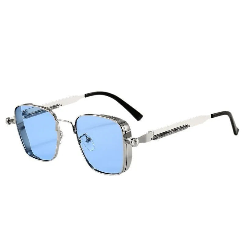2025 Sunglasses Men High End Handsome Driving Special Anti UV High Quality Metal Punk Fashion Trendy Sunglasses for Men Outdoor