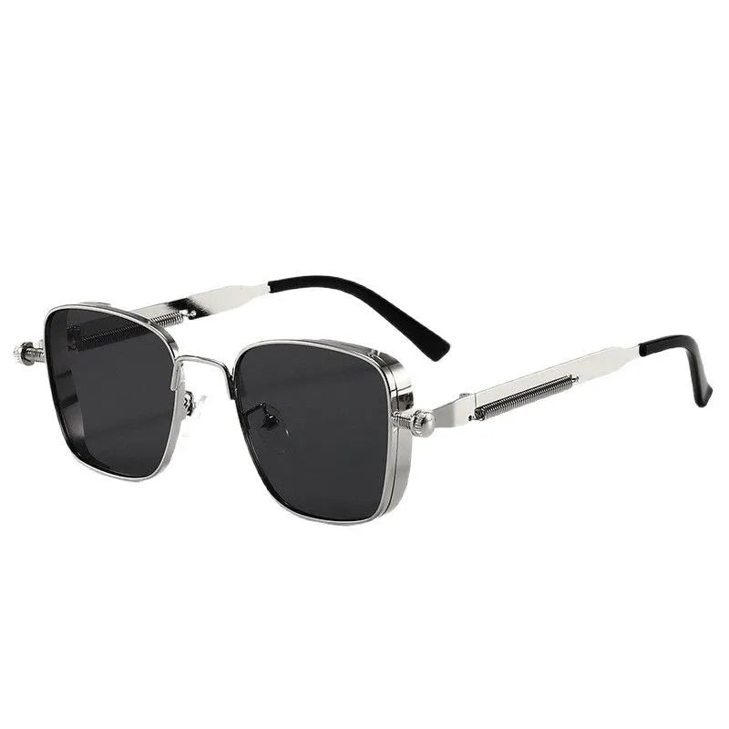 2025 Sunglasses Men High End Handsome Driving Special Anti UV High Quality Metal Punk Fashion Trendy Sunglasses for Men Outdoor