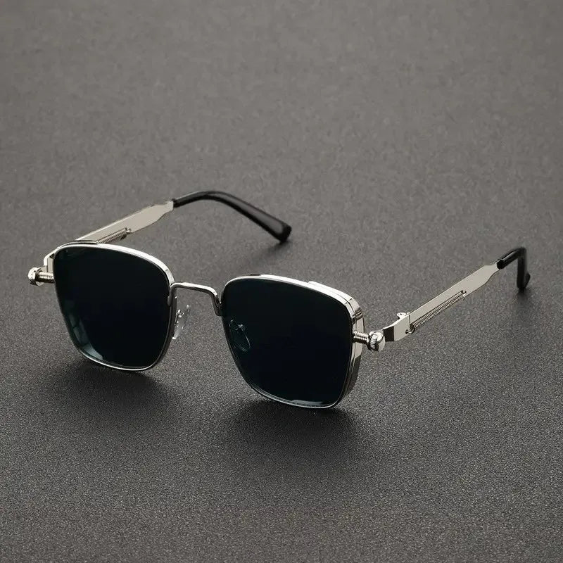 2025 Sunglasses Men High End Handsome Driving Special Anti UV High Quality Metal Punk Fashion Trendy Sunglasses for Men Outdoor